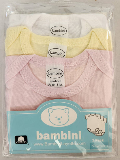 Bambini Pastel Girls Short Sleeve Variety Pack