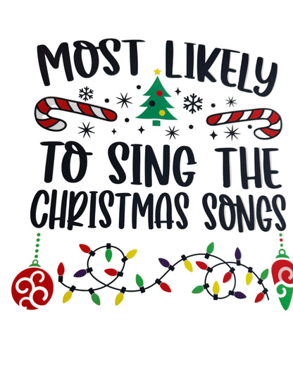Christmas T-Shirts (Most likely to ….)